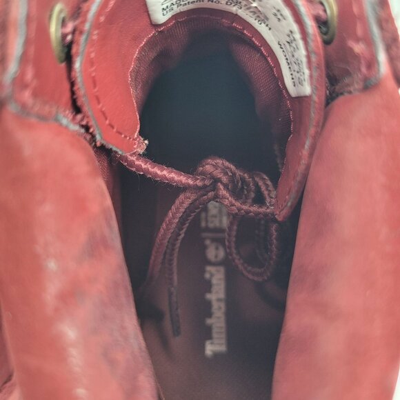 Timberland Kenniston Women's Ruby Red Ankle Boots A3719 US Size 7 - Picture 7 of 10